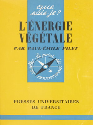 cover image of L'énergie végétale